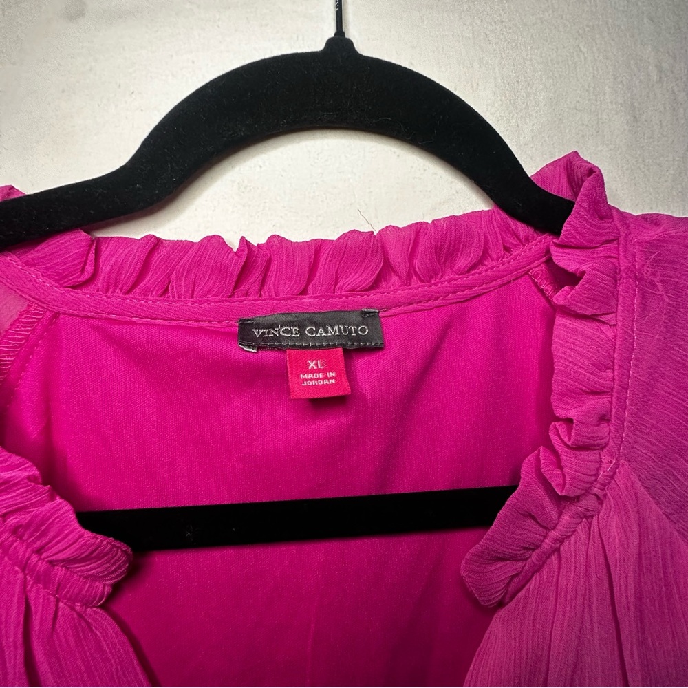 Vince Camuto Valentine’s long sleeve dress hot pink NWT. Feminine Barbie ballet - Picture 6 of 13